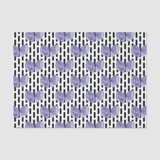 パープルバタフライ（パープルシリーズのデザイン4） 薄葉紙 (正面)