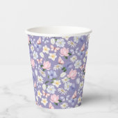 パープルバタフライ 紙コップ (正面)