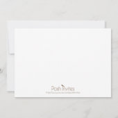 パープルバタフライ 誕生のお知らせ 案内状 (裏面)