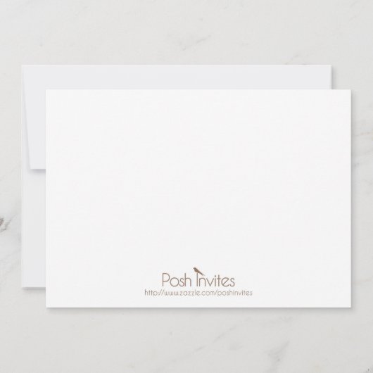 パープルバタフライ 誕生のお知らせ 案内状 (裏面)