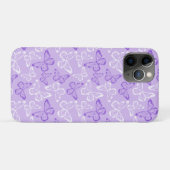 パープルバタフライ Case-Mate iPhoneケース (裏面(横))