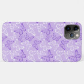 パープルバタフライ Case-Mate iPhoneケース (裏面(横))
