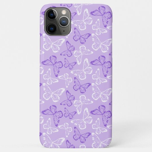 パープルバタフライ Case-Mate iPhoneケース (裏面)