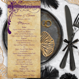 パープルバック素朴ヤードまたは中世ルネッサンス メニュー