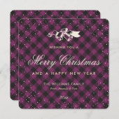 パープルバッファロープレイドスノークラシック シーズンカード (正面/裏面)