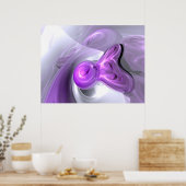 パープルバニー抽象芸術ポスター ポスター (キッチン)