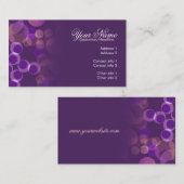 パープルバブル名刺 名刺 (正面/裏面)