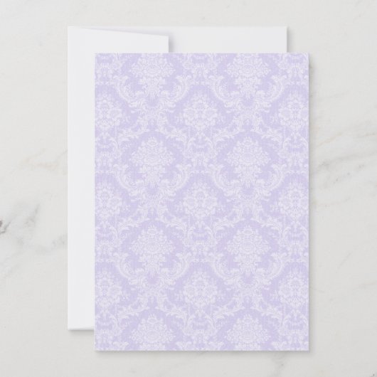 パープルバプテスマ招待状 招待状 (裏面)