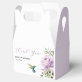 パープルバラとハミングバード フェイバーボックス (オープン)