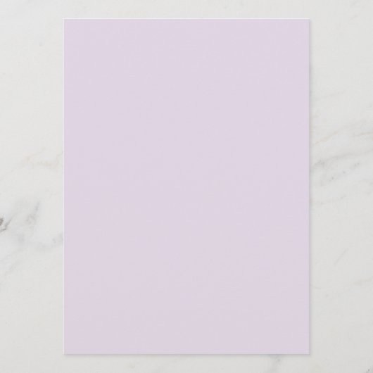 パープルバラとハミングバード メニュー (裏面)