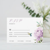 パープルバラとハミングバード 出欠カード (スタンド正面)