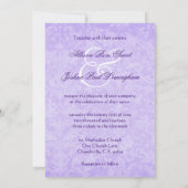 パープルバラとレ結婚ースのテンプレートG900 招待状 (裏面)