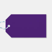 パープルバラと金ゴールドリーフキンセアニェラありがとう ギフトタグ (裏面横)