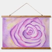 パープルバラウォールアートタペストリー 吊り下げ型タペストリー (正面)