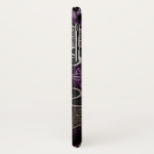 パープルバラケルト結び目模様包装紙 Case-Mate iPhoneケース (裏面/左)