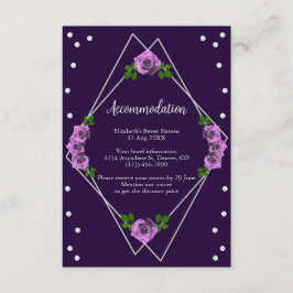 パープルバラシルバージオメトリックスウィート16 エンクロージャーカード