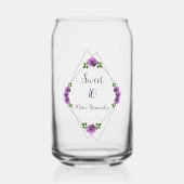 パープルバラシルバージオメトリックスウィート16 ガラス缶 (正面)