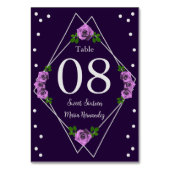 パープルバラシルバージオメトリックスウィート16 テーブルナンバー (裏面)