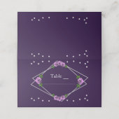 パープルバラシルバージオメトリックスウィート16 プレイスカード (外部開封)