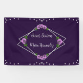 パープルバラシルバージオメトリックスウィート16 横断幕 (横)