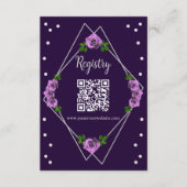パープルバラシルバー幾何学甘い16レジストリ エンクロージャーカード (正面)