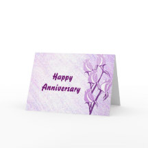 パープルバラハッピーアニバーズ