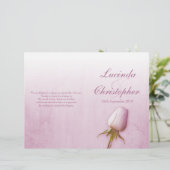 パープルバラバッド薄紫結婚式プログラム (スタンド正面)