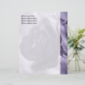 パープルバラパーソナライズされたレターヘッド レターヘッド (スタンド正面)