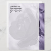 パープルバラパーソナライズされたレターヘッド レターヘッド (正面/裏面)