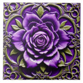 パープルバラビューティフル人気があるコレクション タイル (正面)