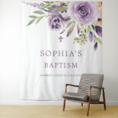 パープルバラフラワーズバプティスタペストリー タペストリー (インサイチュ)