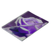 パープルバラフラワー自然 ノートブック (左側)