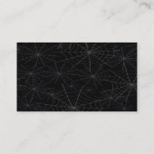 パープルバラフローラスパイダーウェブ秋の結婚式テーブル プレイスカード (裏面)