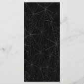 パープルバラフローラスパイダーウェブ秋の結婚式メニュー メニュー (裏面)