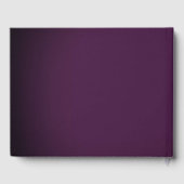 パープルバラフローラスワールキンセアニェラ金ゴールド ゲストブック (裏面)