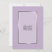 パープルバラフローラブライダルブランチ 招待状 (裏面)