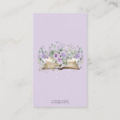 パープルバラフローラ新しいチャプター本おむつラッフル エンクロージャーカード (裏面)
