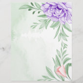 パープルバラフローラ結婚ユーカリの儀式 (裏面)