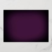 パープルバラフローラ金ゴールドスワール金ゴールドキンセアニェラ 箔招待状 (裏面)