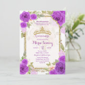 パープルバラメキシコチャラミスカンス招待状 招待状 (スタンド正面)