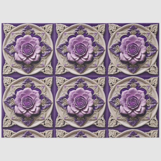 パープルバラモダンビューティフルコレクション 薄葉紙 (正面)