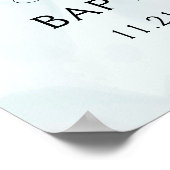 パープルバラユーカリ葉スバプテスウェルカム ポスター (角)