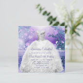 パープルバララベンダーパープルキンセアニェラ 招待状 (スタンド正面)