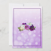 パープルバララベンダーフローラ結婚式招待状 招待状 (裏面)