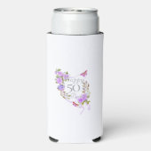 パープルバラリボン誕生日クール スリム缶クーラー (Seltzer裏面)