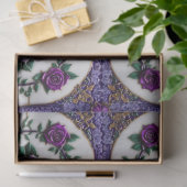 パープルバラ人気があるビューティフルコレクション 薄葉紙 (ギフト)