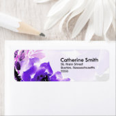 パープルバラ住所 シール (インサイチュ)