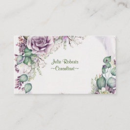 パープルバラ名刺 名刺