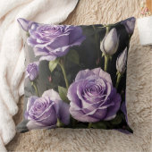 パープルバラ園 クッション (ブランケット)