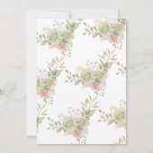 パープルバラ結婚ズのアニバーサリーの誓い 招待状 (裏面)